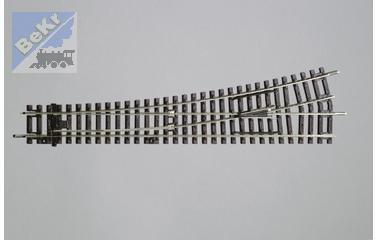 Piko 55220 A-Gleis rovná výhybka na dřevěných pražcích levá 15°, délka 239 mm, R9-908 mm