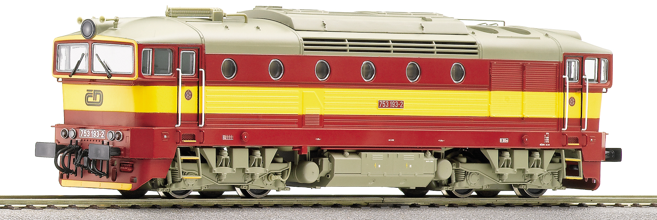 Dieselová lokomotiva 753 193-2 ČD Brejlovec 