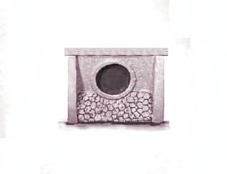 Mostek betonový rourový 70x50 mm (pár)
