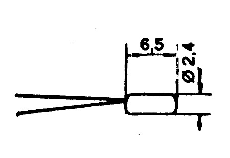 Roco 40321 Mikrožárovka, délka 6,5 mm, průměr 2,4 mm, 16 V/22 mA, 1ks