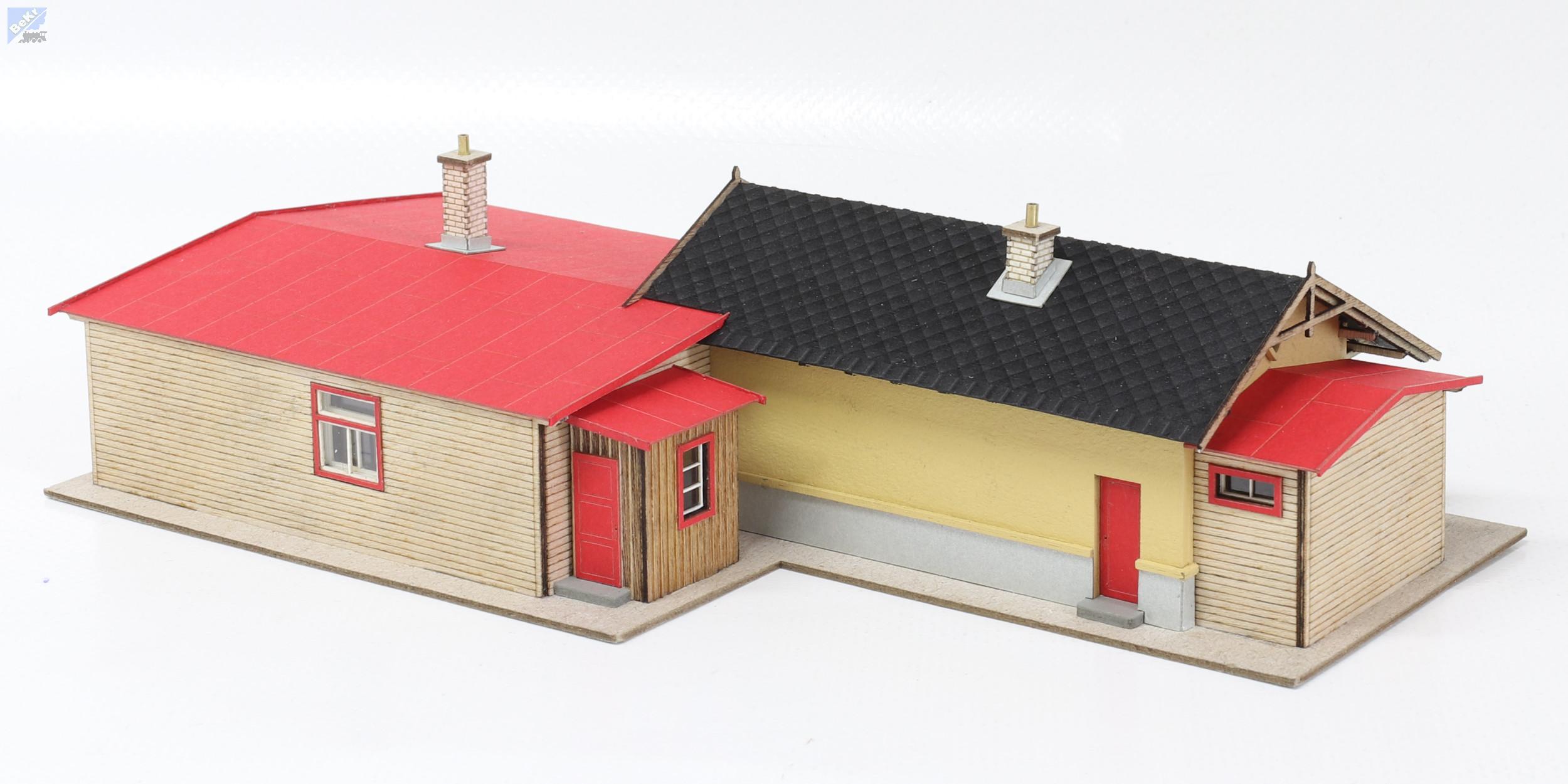 Igra model 230001 Nádraží Lašovice, stavebnice Laser Cut