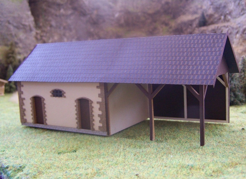 BuBi-model TT60149 Stodola, 110 x 80 x 80 mm, barvená stavebnice Laser-Cut !!! AKCE !!!