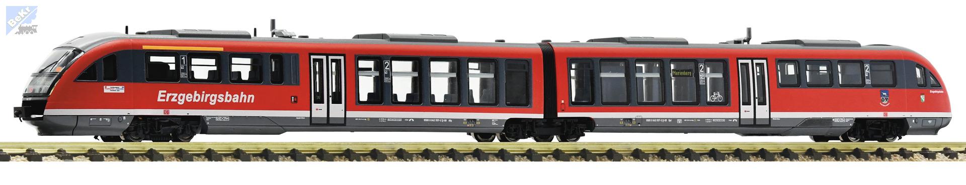 Fleischmann 742010 Motorový dvou vozový vůz 642 057-3 + Bpd DB AG !!! AKCE !!!