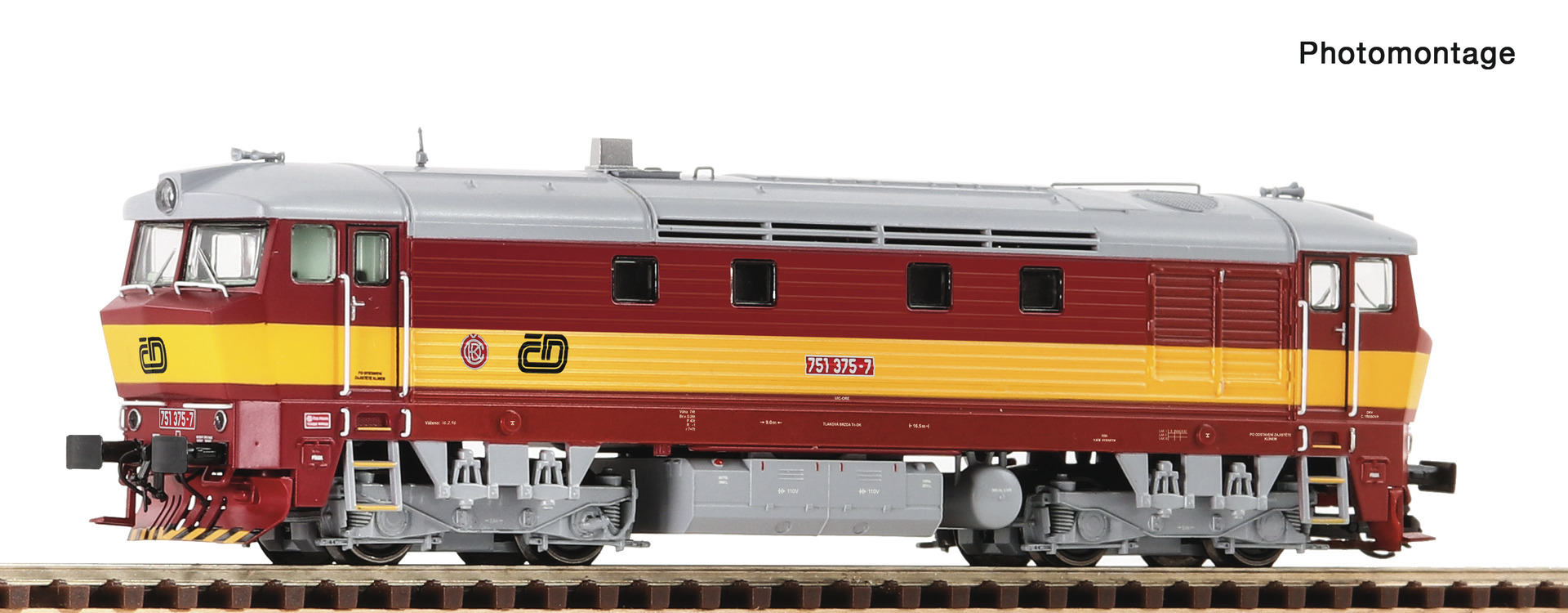 Roco 7390007 Dieselová lokomotiva 751 375-7 ČD Zamračená, Bardotka se zvukem