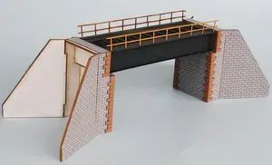 BuBi-model N60036 Most malý, 97 x 40 x 60 mm, barvená stavebnice Laser-Cut