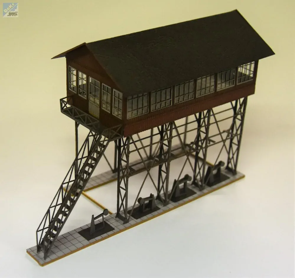BuBi-model TT60160 Hradlo Konstanz, 150 x 60 x 105mm, barvená stavebnice Laser-Cut