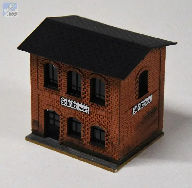 BuBi-model TT60181 Hradlo Sebnitz, 60 x 50 x 66mm, barvená stavebnice Laser-Cut
