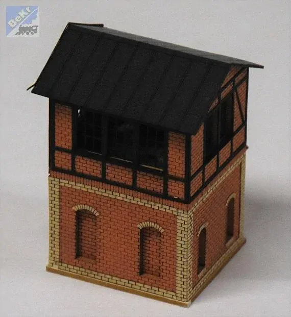 BuBi-model TT60183 Hradlo Ostrava, 50 x 48 x 87mm, barvená stavebnice Laser-Cut