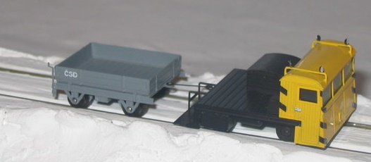 DK-model N0801 Dresina TATRA (verze se širokou kabin, stavebnice z lept. plechu