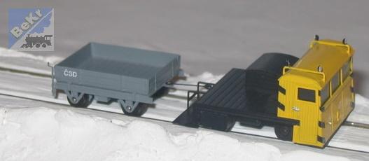 DK-model N0801 Dresina TATRA (verze se širokou kabin, stavebnice z lept. plechu