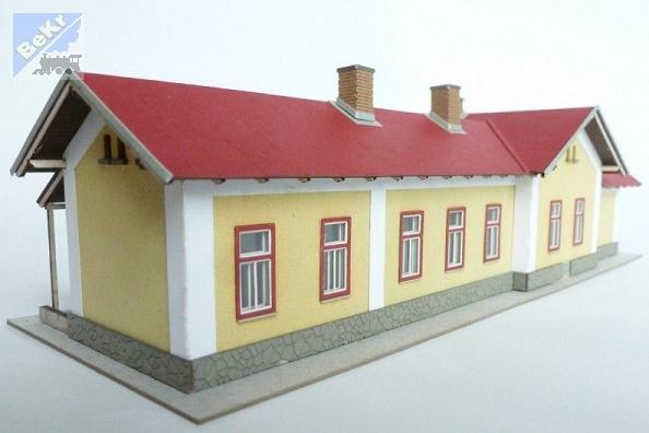 Igra model 150013 Výpravní budova Malá Hraštice, stavebnice Laser Cut
