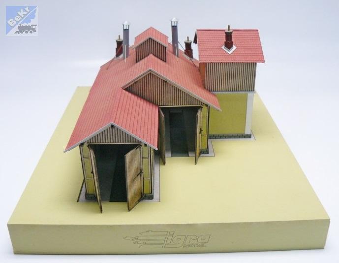 Igra model 160017 Výtopna Zwettl dvě stání, stavebnice Laser Cut