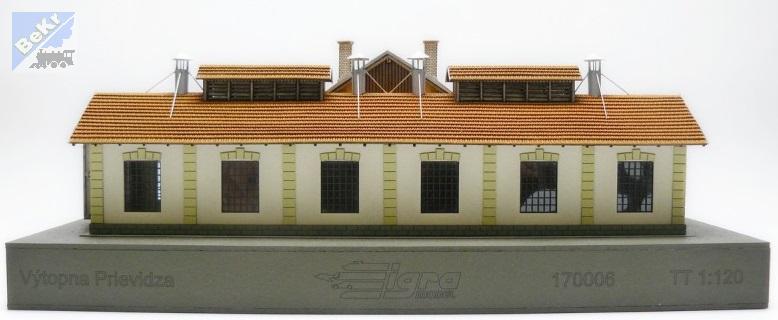 Igra model 171006 Výtopna jedno stání s vodárnou Prievidza, stavebnice Laser Cut