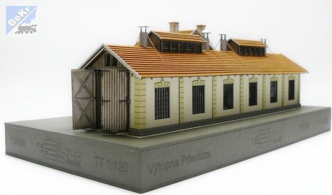 Igra model 171006 Výtopna jedno stání s vodárnou Prievidza, stavebnice Laser Cut