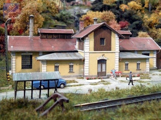 Igra model 171006 Výtopna jedno stání s vodárnou Prievidza, stavebnice Laser Cut
