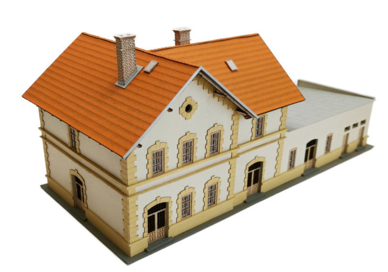 Igra model 190007 Nádraží Rajec, stavebnice Laser Cut