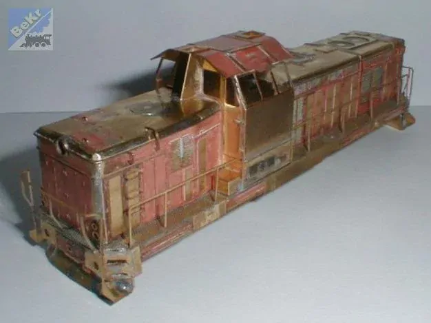 Jan Cekul H015 Dieselová lokomotiva 735 ex T466.0 Pilštyk, stavebnice z leptaného plechu