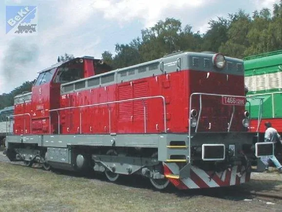 Jan Cekul H015 Dieselová lokomotiva 735 ex T466.0 Pilštyk, stavebnice z leptaného plechu