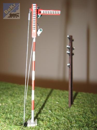 DK-model TT0961 Mechanické návěstidlo dvouramenné, bez pohonu