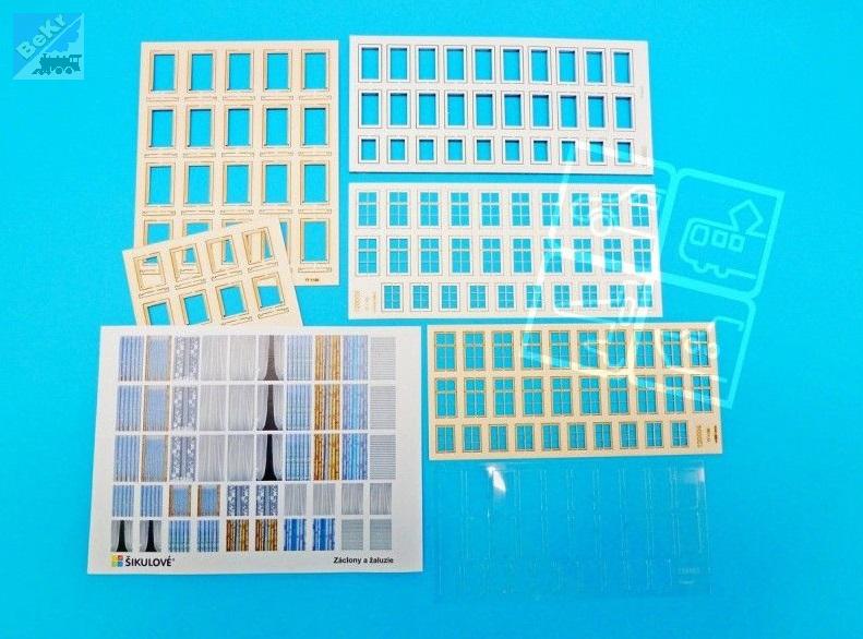 Igra model 121004 60 Okenní sestava malá zelená, stavebnice Laser Cut
