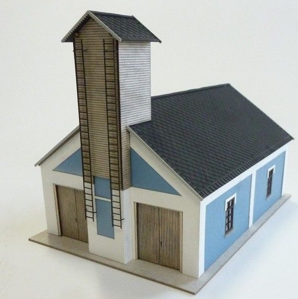 Igra model 150012 Hasičská zbrojnice typ 1, stavebnice Laser Cut