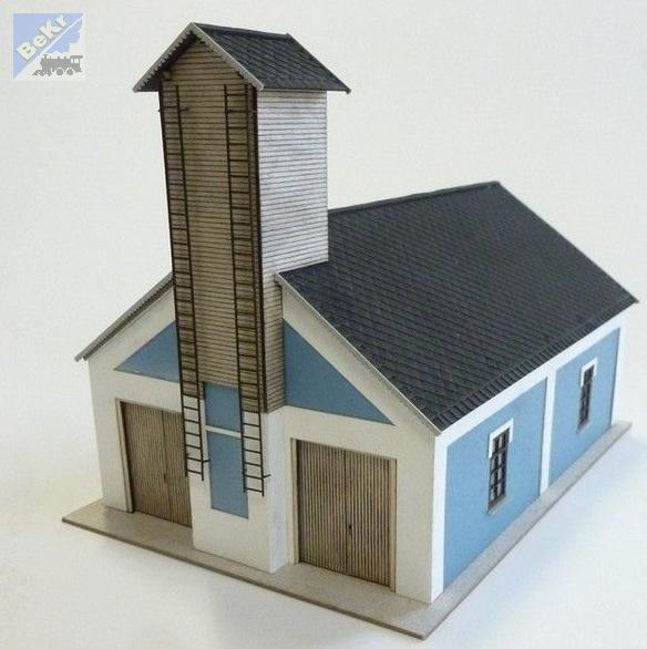 Igra model 150012 Hasičská zbrojnice typ 1, stavebnice Laser Cut