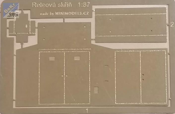 Minimodels 120K8001 Releová skříň zabezpečovacího zařízení, model z leptaného plechu