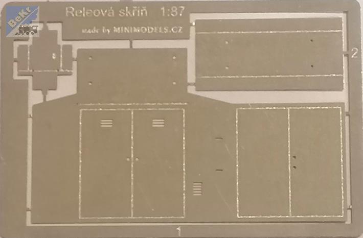 Minimodels 120K8001 Releová skříň zabezpečovacího zařízení, model z leptaného plechu
