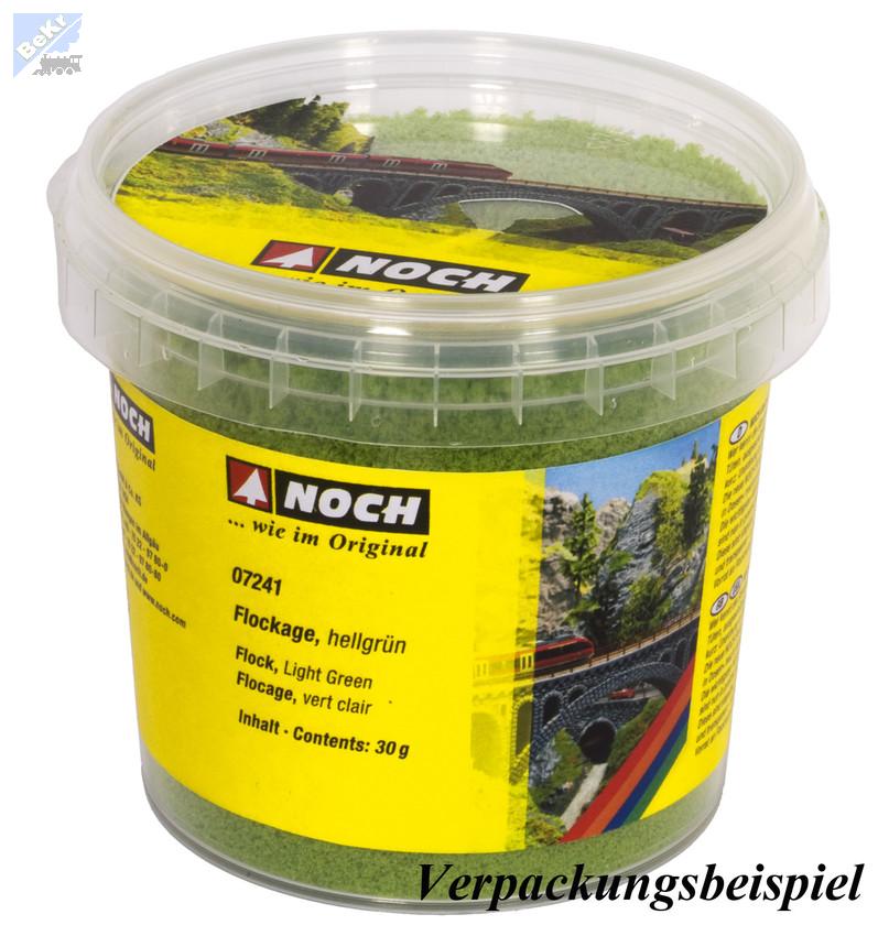 Noch 07242 Flock, molitan jemně drcený, středně zelená, 30 g v uzavíratelné dóze
