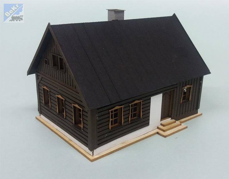 BuBi-model H060089 Roubenka 120 x 84 x 90 mm, barvená stavebnice Laser-Cut !!! AKCE !!!