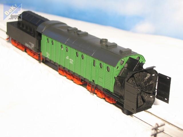 DK-model TT0860 Parní sněžná fréza Henschel, stavebnice z leptaného plechu