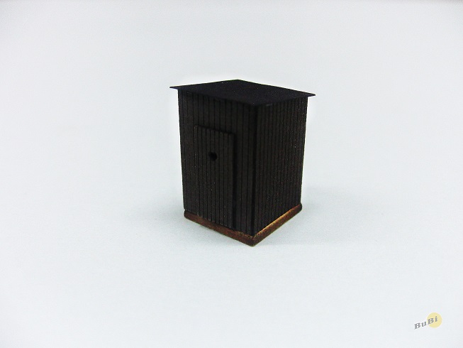 BuBi-model TT70060 Kadibudka, 2ks, barvená stavebnice Laser-Cut