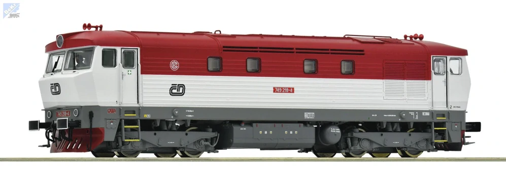 Roco 7300054 Dieselová lokomotiva 749 218-4 ČD Zamračená, Bardotka