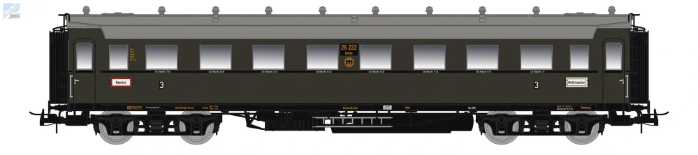 Saxonia Modellbau 87178 Osobní 4-osý vůz 3. tř. C4Ü Sa 07 DRG