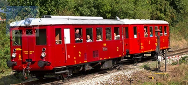 MTB 1311278+CDlm Motorový vůz M131.1278 Hurvínek s přívěsným vozem CDlm ČSD