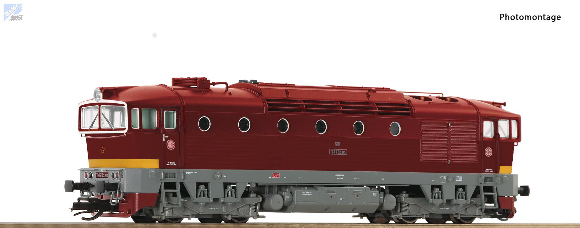 Roco 7390027 Dieselová lokomotiva T 478.3210 ČSD Brejlove se zvukem