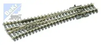 Peco SL-E397 Symetrická výhybka,úhel rozevření 8°,R 762 mm,délka 127 mm