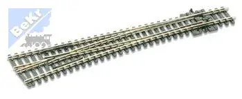 Peco SL-E389 Rovná výhybka levá 8°, R 914 mm, délka 160 mm