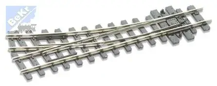 Peco SL-E491 Rovná výhybka pravá 19,5°, R 304 mm, délka 125 mm
