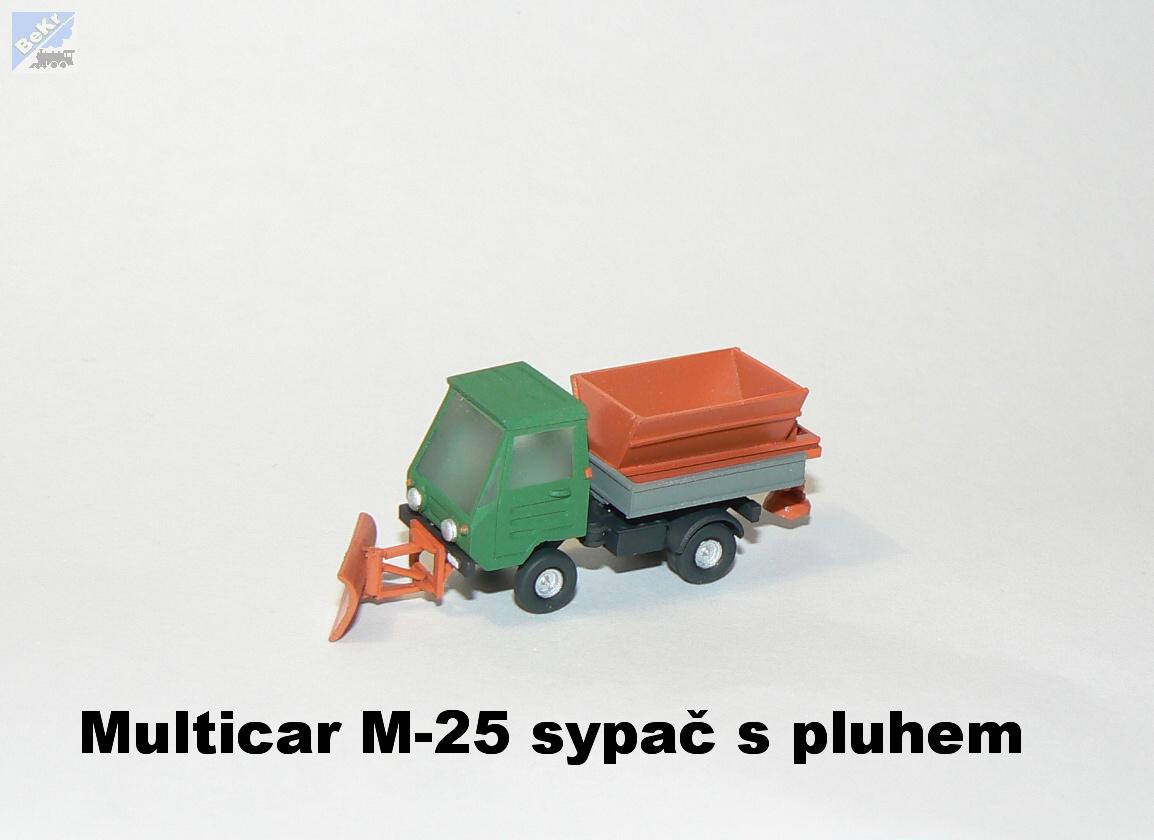 AP modely 4600 Multicar M-25 sypač s pluhem, stavebnice z resinu