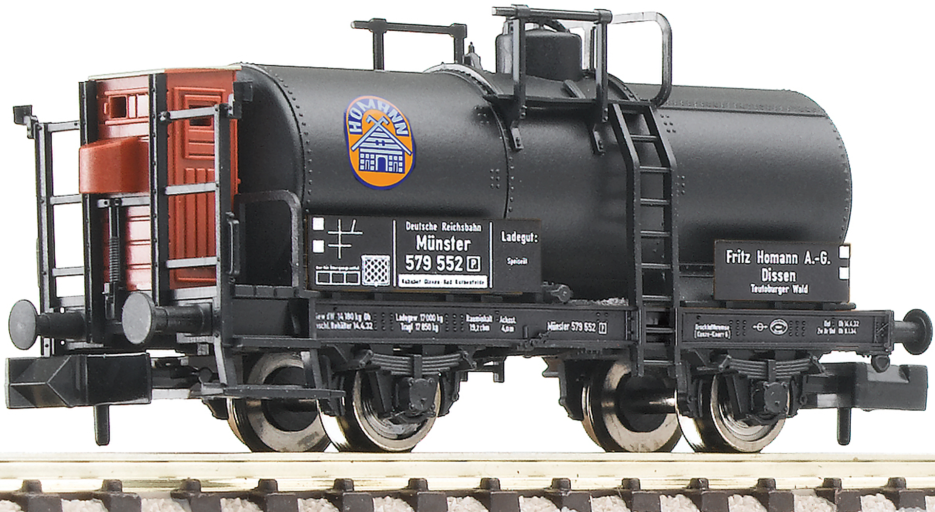 Fleischmann 843713 Cisterna 2-osá FRITZ HOMANN DRG