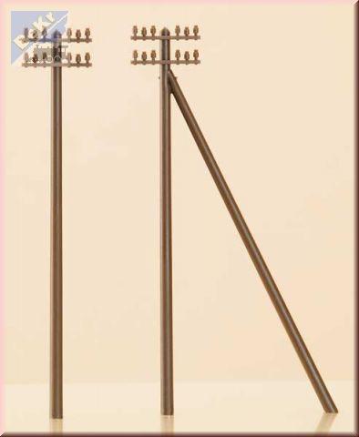 Auhagen 41204 Telegrafní sloupy 12 ks, výška 73 mm