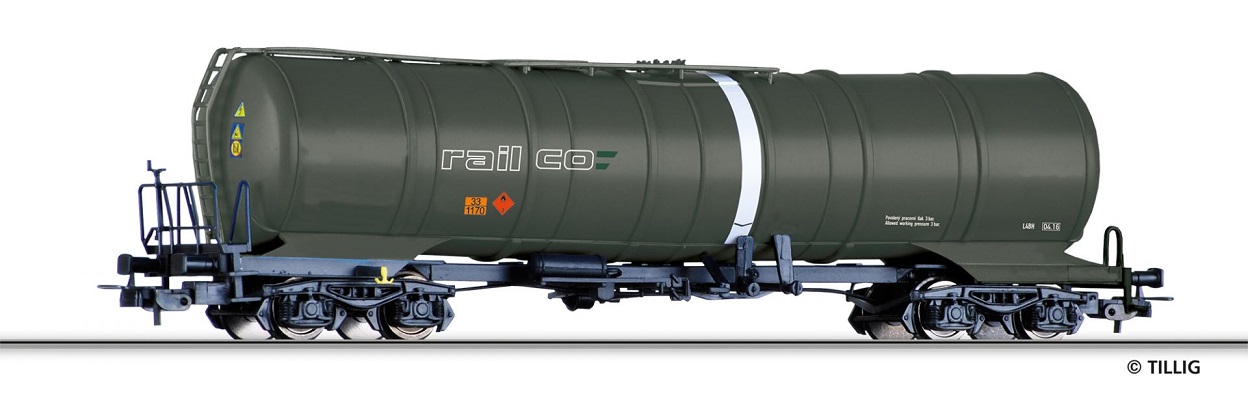 Tillig 77029 Kotlový 4-osý vůz Zacns RAILCO CZ-RCO