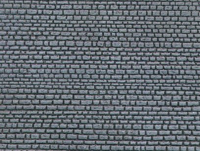 Malá železnice 00616.03 Zdivo kamenné šedé 170 x 130 mm, barvený plast - šedý