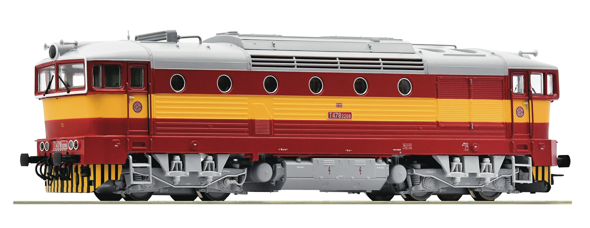 Roco 70024 Dieselová lokomotiva T478 3208 ČSD Brejlovec se zvukem