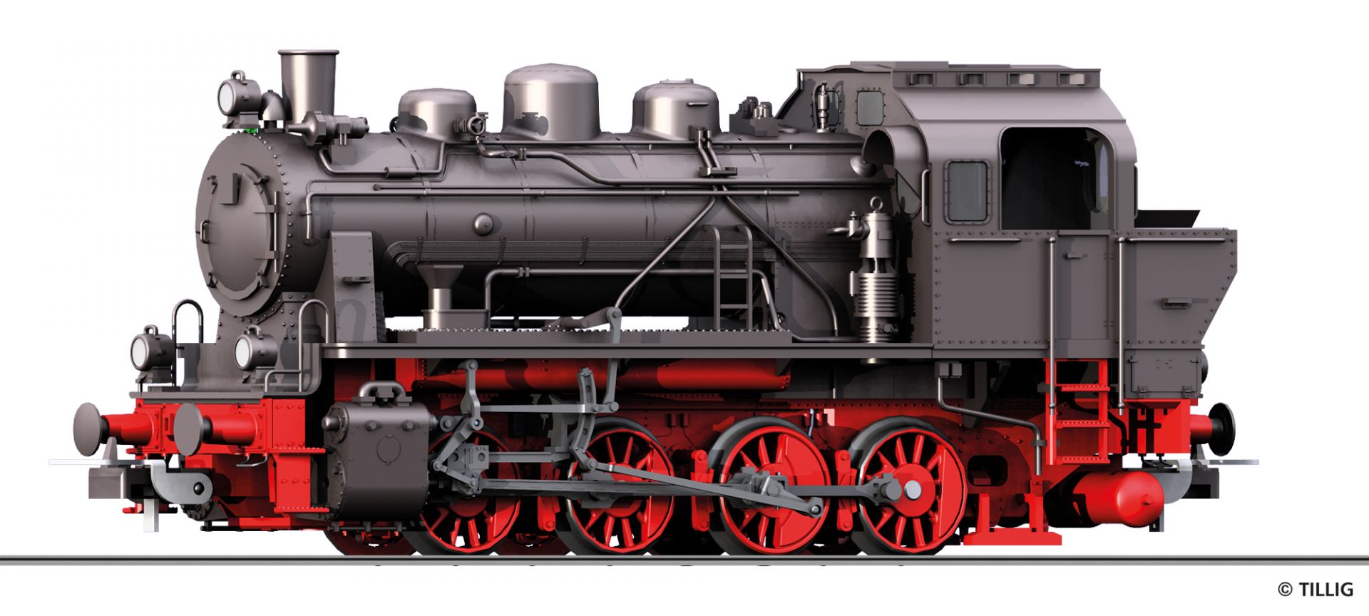 Tillig 72027 Parní lokomotiva Nr. 4 muzejní lokomotiva parní železnice Francké Švýcarsko