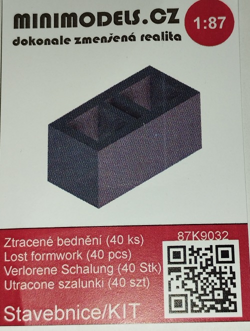 Minimodels 87K9032 Ztracené bednění, 40ks/bal.