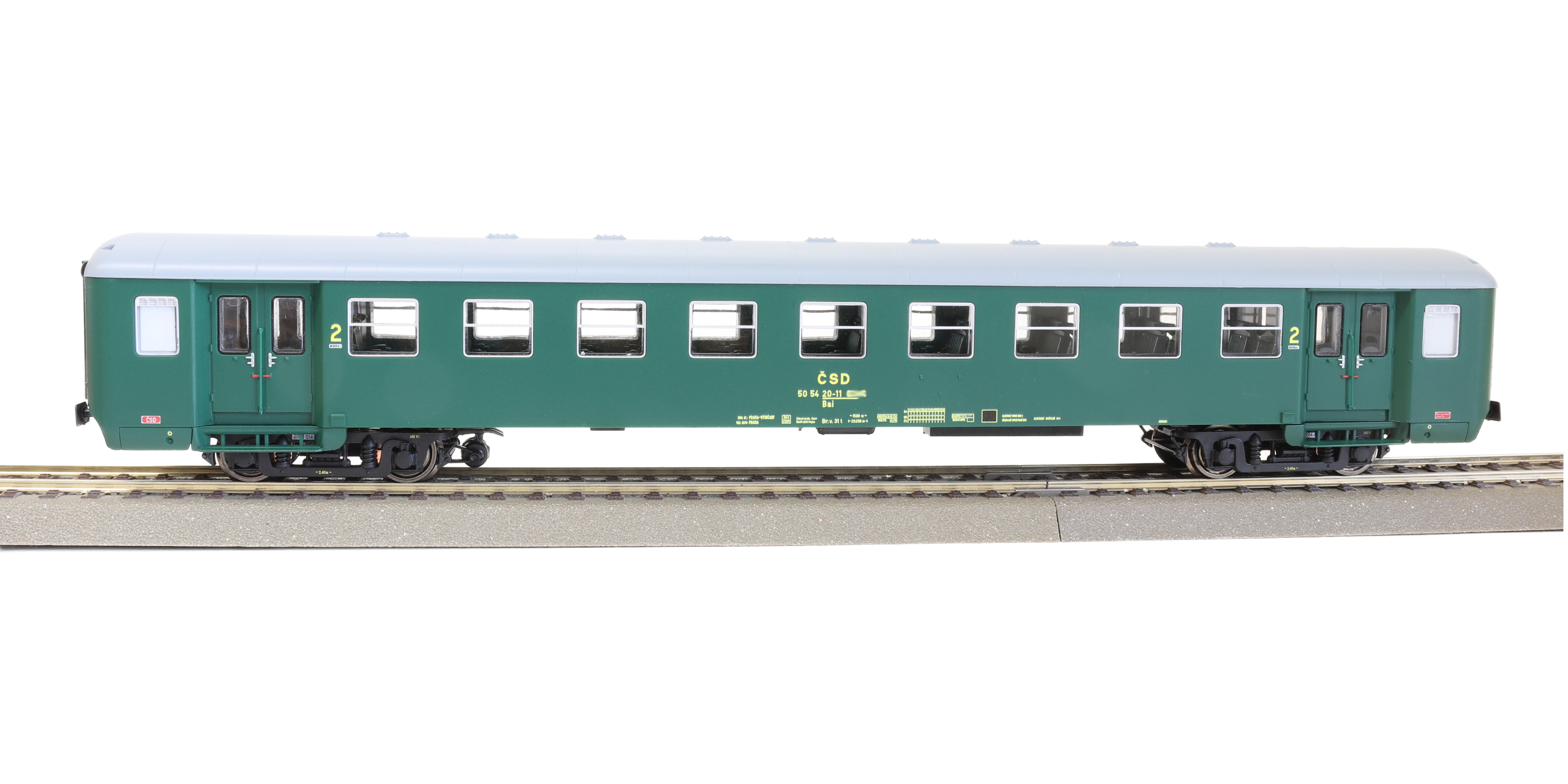 Igra model 97110045 Osobní 4-osý vůz 2. tř., Bai, 8dv., Depo-Praha II. ČSD