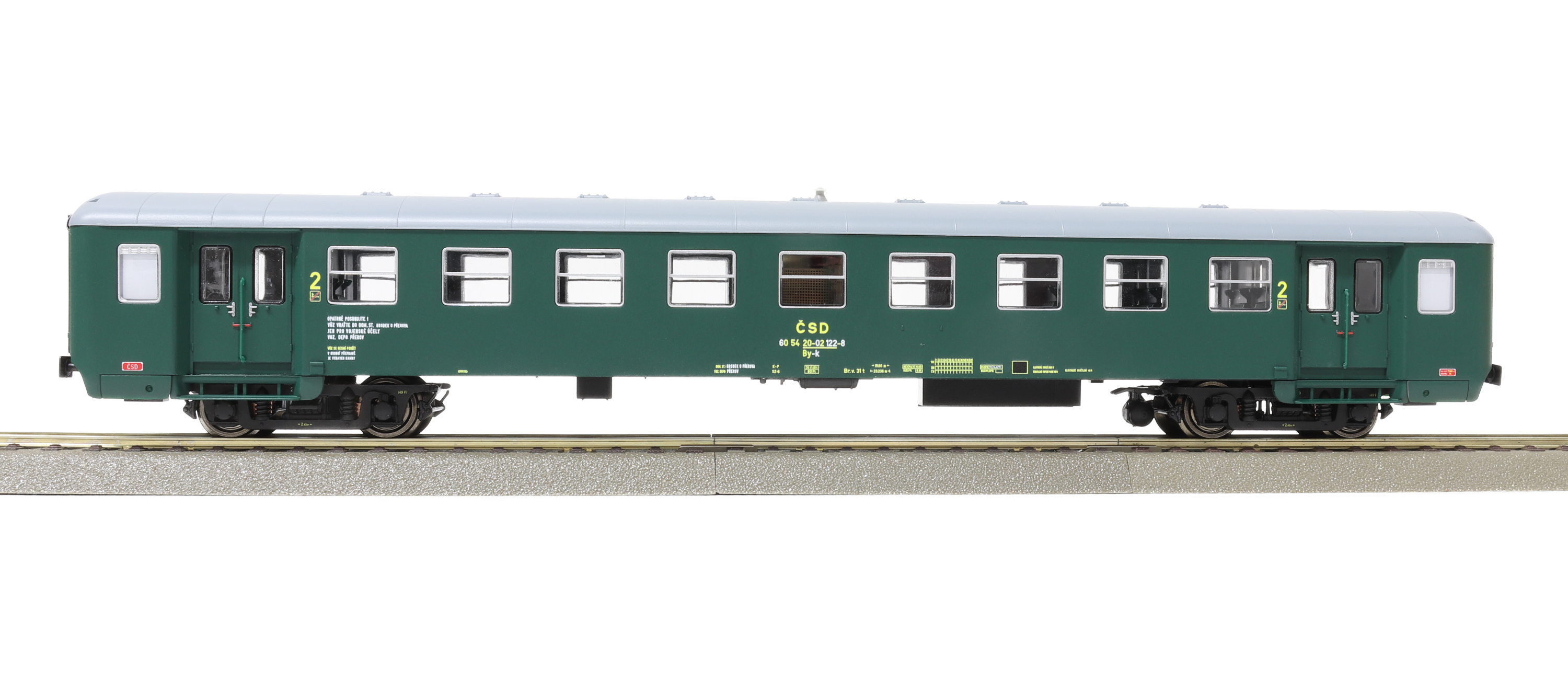 Igra model 97110046 Osobní 4-osý vůz 2. tř., By-k, 8dv., Depo-Přerov ČSD