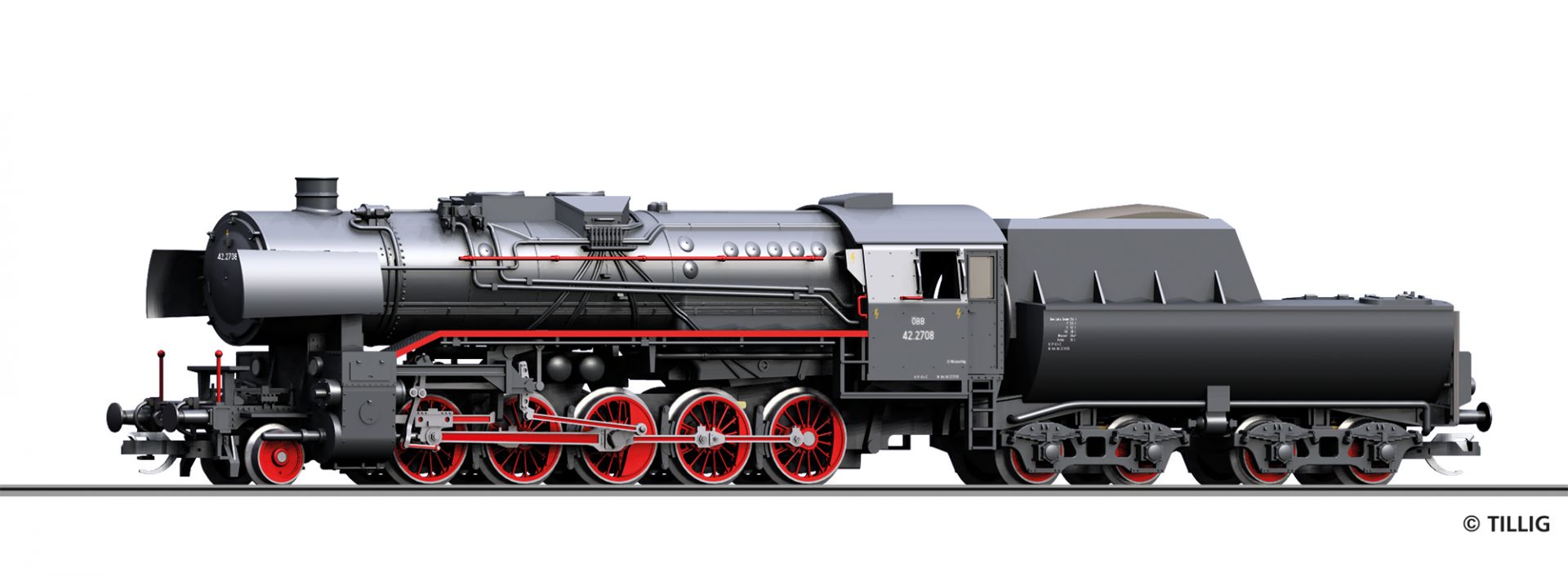Tillig 02064 Parní lokomotiva Rh 42 2708 ÖBB